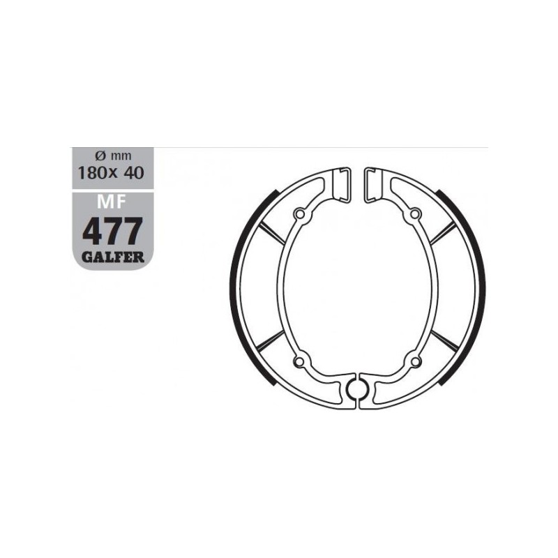 GALFER SZCZĘKI HAMULCOWE SH512