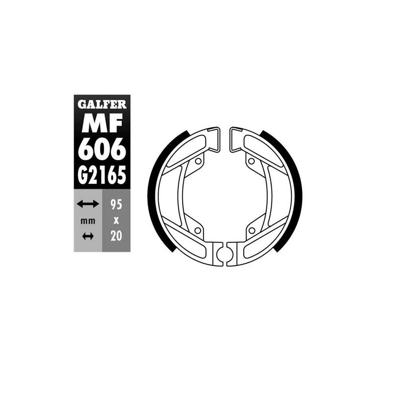 GALFER SZCZĘKI HAMULCOWE PEUGEOT