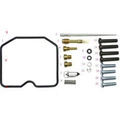 BEARING WORX 2023/04 ZESTAW NAPRAWCZY GAŹNIKA KAWASAKI KLX 650C/R '93-'96 (26-1101)