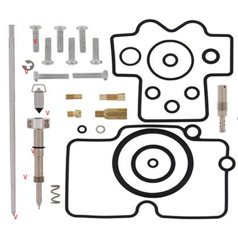 BEARING WORX 2023/04 ZESTAW NAPRAWCZY GAŹNIKA HONDA CRF 250R '04, (26-1328)