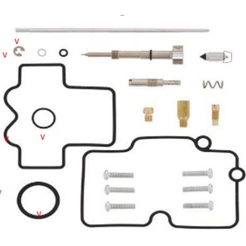 BEARING WORX 2023/04 ZESTAW NAPRAWCZY GAŹNIKA SUZUKI RMZ 250 '04-'06 (26-1490)