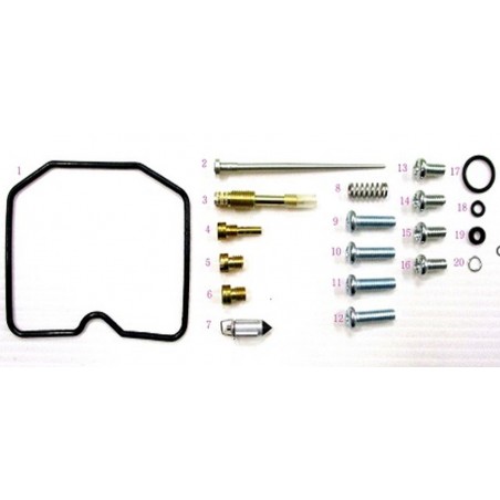 BEARING WORX 2023/04 ZESTAW NAPRAWCZY GAŹNIKA SUZUKI LT-A/LT-F 400 EIGER '02-'07 (26-1090)