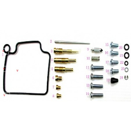 BEARING WORX 2023/04 ZESTAW NAPRAWCZY GAŹNIKA HONDA TRX 300/TRX 300FW FOURTRAX '91-'00 (26-1373)