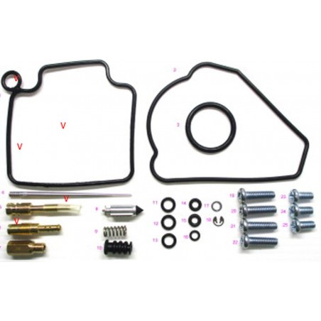 BEARING WORX 2023/04 ZESTAW NAPRAWCZY GAŹNIKA HONDA TRX 400EX/X '99-'14 (26-1333)