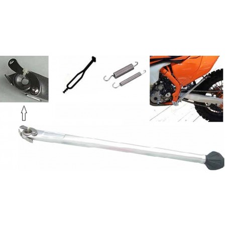 BUZZETTI STOPKA BOCZNA KTM EXC/EXCF '17-20, HUSQVARNA FE/FX/TE '17-20 KOLOR SREBRNY (ALUMINIOWA) (OEM: 79003023044)