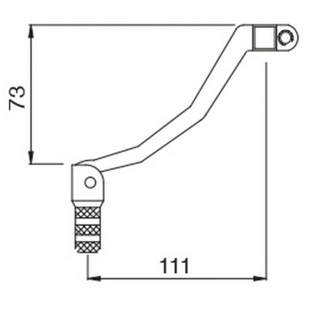 BUZZETTI DŹWIGNIA ZMIANY BIEGÓW ALUMINIOWA YAMAHA YZ 450F '07-