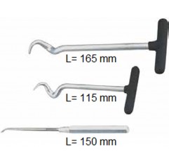 BUZZETTI NARZĘDZIE DO USUWANIA USZCZELEK O-RINGÓW WĘŻY ELASTYCZNYCH ZESTAW ZAWIERA 3 SZT.165MM 150MM 115MM