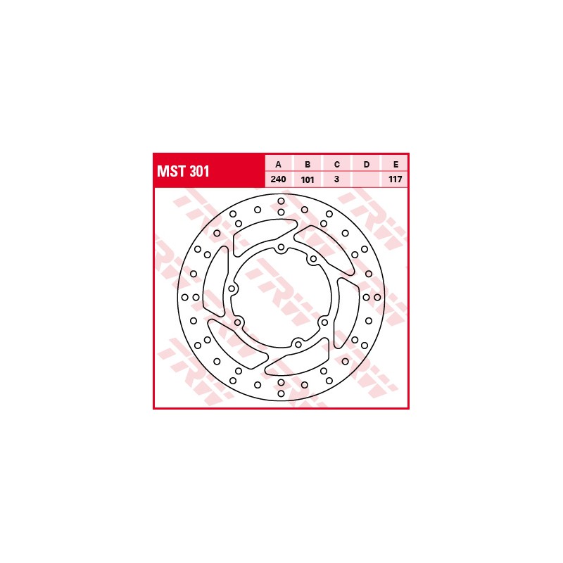 TRW LUCAS TARCZA HAMULCOWA PRZÓD HONDA CR 125 / 250 95-07, CRF 250 / 450 R / X 04-17 (PROMOCJA)