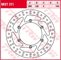 TRW LUCAS TARCZA HAMULCOWA PRZÓD SUZUKI RM 125 / 250 89-12, DR 250 95-07, DRZ 400 00-05, YAMAHA YZ / WRF 01-07, WR / YZ 426 / 45