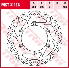 TRW LUCAS TARCZA HAMULCOWA PRZÓD SUZUKI RM 125 / 250 89-12, DR 250 95-07, DRZ 400 00-05, YAMAHA YZ / WRF 01-07, WR / YZ 426 / 45