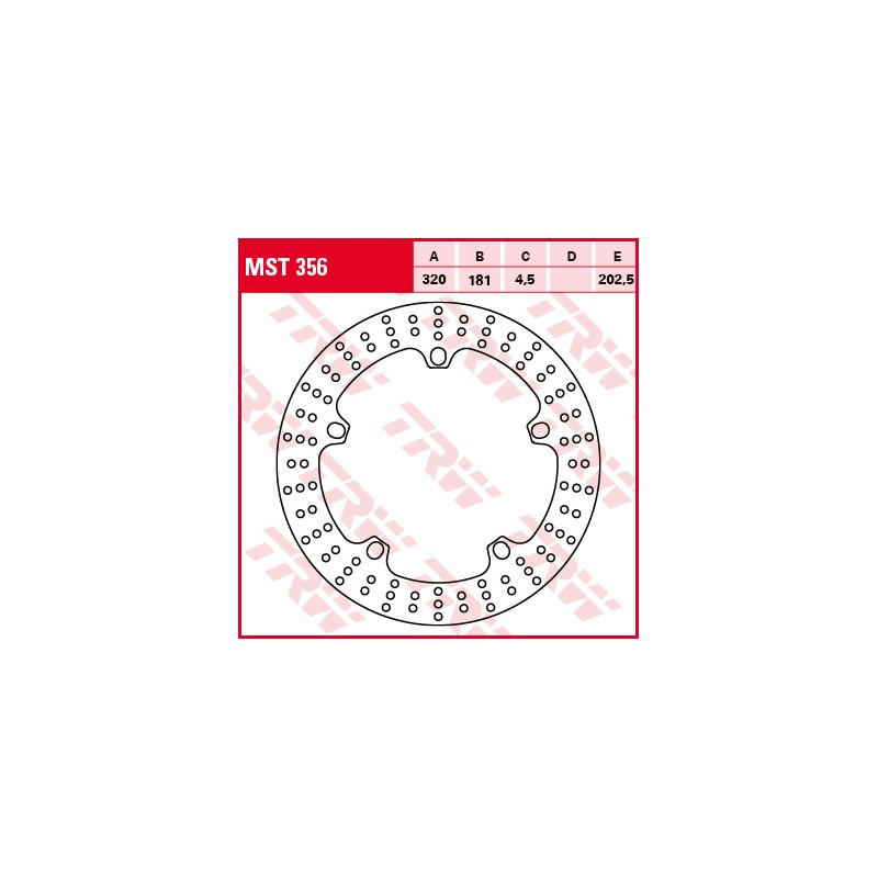 TRW LUCAS TARCZA HAMULCOWA PRZÓD BMW F 800 / R / S / ST 08-17, S 1000 RR 19-, R 1200 S / RT / ST / RS / R 05-16, R 1200 R-NINE T