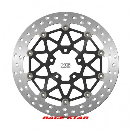 NG 2023/12 TARCZA HAMULCOWA PRZÓD RACE STAR PREMIUM KAWASAKI ZX-10R/RR '17-'22 (330X70X5MM) (5X10,25MM) PŁYWAJĄCA (ŚRODEK ALUMIN