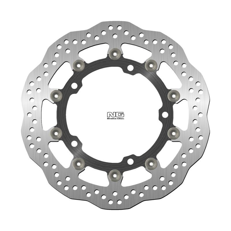 NG 2023/12 TARCZA HAMULCOWA PRZÓD KAWASAKI NINJA 400 / Z 400 '18-'22, ZX-25R '21-'22 (310X141,75X5MM) (5X10,25MM) WAVE (ŚRODEK A