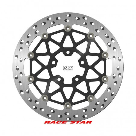NG 2023/12 TARCZA HAMULCOWA PRZÓD RACE STAR PREMIUM KAWASAKI ZX-10R '19-'20, ZX-10RR '17-'22 (330X70X6MM) (5X10,25MM) (ŚRODEK AL