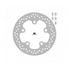 NG 2023/12 TARCZA HAMULCOWA TYŁ INDIAN STANDARD FTR 1200 '18-'23 (260X117,4X5MM) (5X13,8X16,4MM)