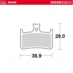 MOTO-MASTER BIKE PRO KLOCKI HAMULCOWE ROWEROWE ORGANICZNE PRO PASUJE DO HOPE E4, M4, RX4