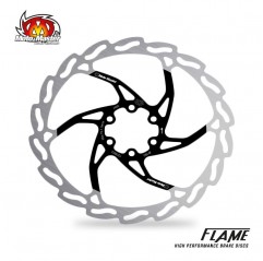 MOTO-MASTER BIKE TARCZA HAMULCOWA ROWEROWA FLAME 180x1,8x16,5mm (LAKIEROWANY CZARNY ŚRODEK)