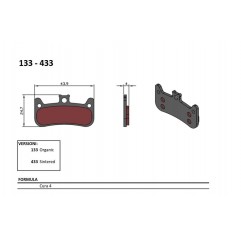 BRENTA BIKE KLOCKI HAMULCOWE ROWEROWE SINTER SPIEKANE METALICZNE MTB / SZOSA / ELEKTRYK PASUJE DO FORMULA CURA 4 (DO WSZYSTKICH 