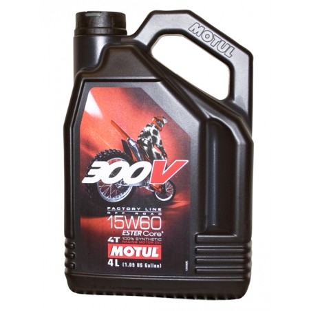 MOTUL OLEJ SILNIK 300V 4T FL OFF ROAD 15W60 4L (SYNTETYCZNY)