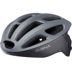 SENA KASK ROWEROWY R1 ROAD Z WBUDOWANYM INTERKOMEM BLUETOOTH 4.1 DO 900M ROZMIAR M ( 55-58 CM ) KOLOR SZARY (EL)