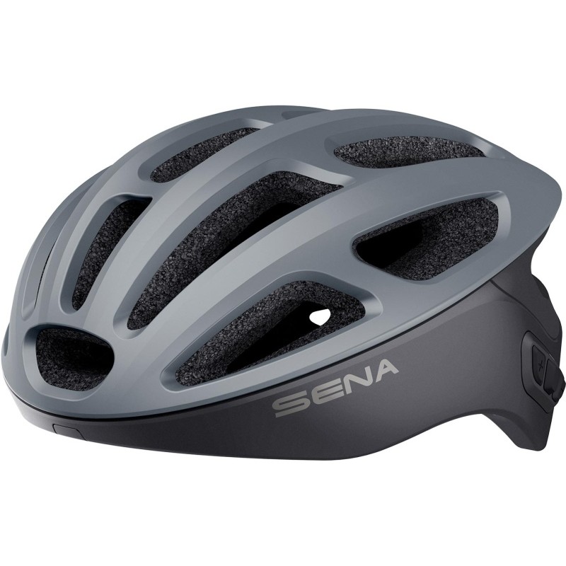 SENA KASK ROWEROWY R1 ROAD Z WBUDOWANYM INTERKOMEM BLUETOOTH 4.1 DO 900M ROZMIAR M ( 55-58 CM ) KOLOR SZARY (EL)