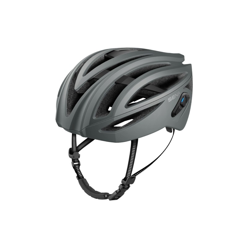 SENA KASK ROWEROWY R2 ROAD Z WBUDOWANYM INTERKOMEM BLUETOOTH 4.1 DO 900M ORAZ TYLNĄ LAMPKĄ LED ROZMIAR S ( 50-55 CM ) KOLOR SZAR