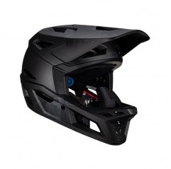 LEATT (2023/2024) KASK ROWEROWY MTB GRAVITY 4.0 V23 HELMET STEALTH KOLOR CZARNY ROZMIAR S (55-56 cm)