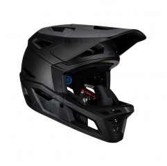 LEATT (2023/2024) KASK ROWEROWY MTB GRAVITY 4.0 V23 HELMET STEALTH KOLOR CZARNY ROZMIAR M (57-58 cm)