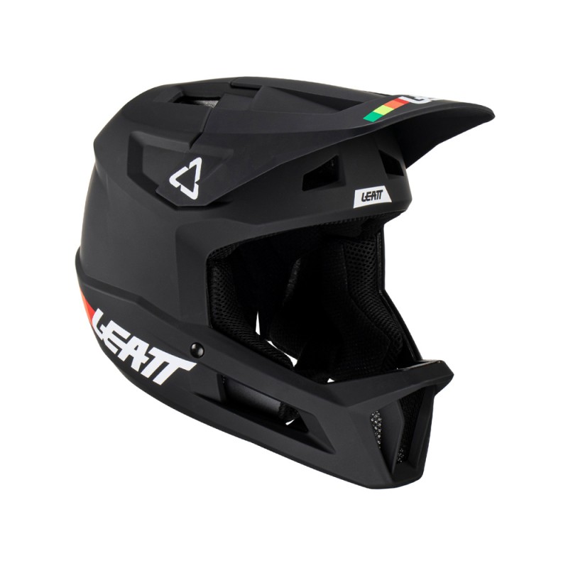 LEATT (2023/2024) KASK ROWEROWY MTB GRAVITY 1.0 V23 HELMET BLACK KOLOR CZARNY ROZMIAR S (55-56 cm)