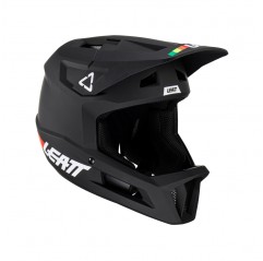 LEATT (2023/2024) KASK ROWEROWY MTB GRAVITY 1.0 V23 HELMET BLACK KOLOR CZARNY ROZMIAR XL (61-62 cm)