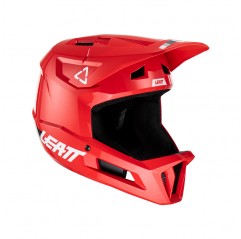 LEATT (2023) KASK ROWEROWY MTB GRAVITY 1.0 V23 HELMET FIRE KOLOR CZERWONY ROZMIAR XL (61-62 cm)