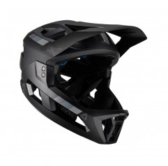 LEATT (2023/2024) KASK ROWEROWY MTB ENDURO 2.0 (WYPINANA SZCZĘKA) V23 STEALTH KOLOR CZARNY ROZMIAR L (59-63 cm)