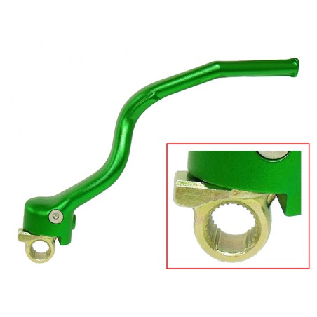 NACHMAN DŹWIGNIA STARTERA (KOPKA) KAWASAKI KXF 250 '13-'16 ALUMINIOWA (13064-0067) KOLOR ZIELONY
