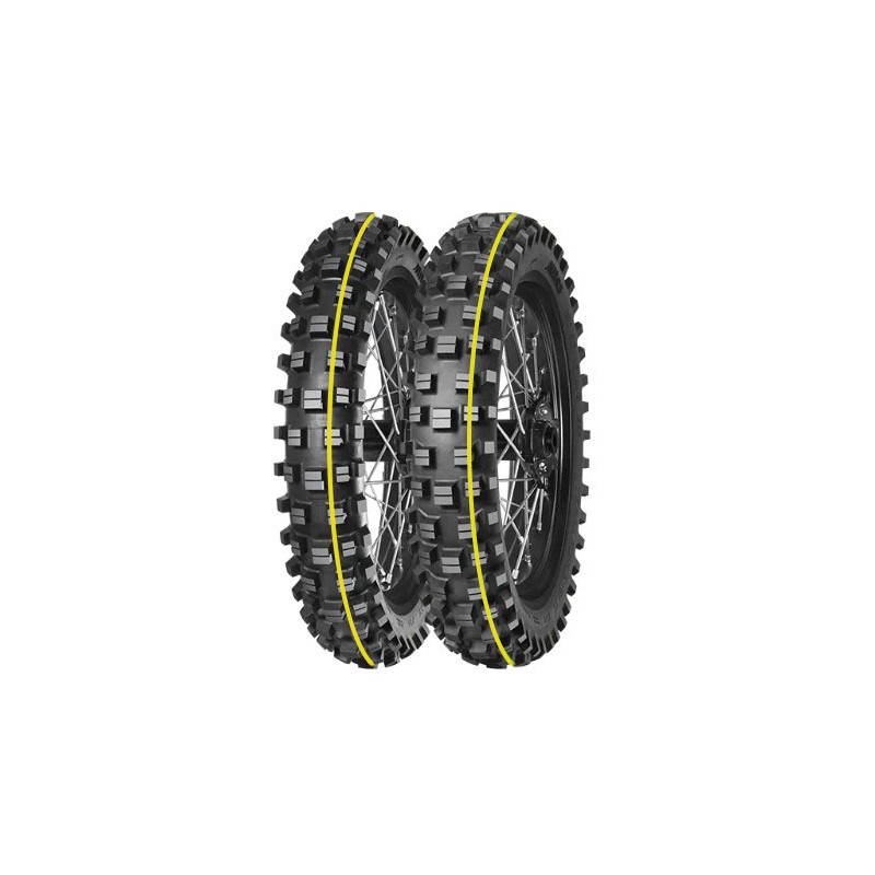 MITAS OPONA 120/90-18 TERRA FORCE-EX XT SUPER EXTREME 65R TT TYŁ (ŻÓŁTY PASEK) DOT 42/2023 (460103)