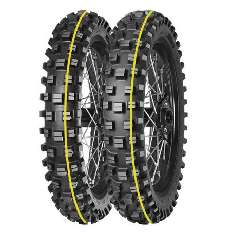 MITAS OPONA 120/90-18 TERRA FORCE-EX XT SUPER EXTREME 65R TT TYŁ (ŻÓŁTY PASEK) DOT 42/2023 (460103)
