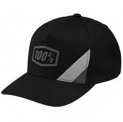 100 PROCENT SNAPBACK HAT BLACK/GREY - CZAPKA Z DASZKIEM MODEL CORNERSTONE X-FIT KOLOR CZARNY/SZARY