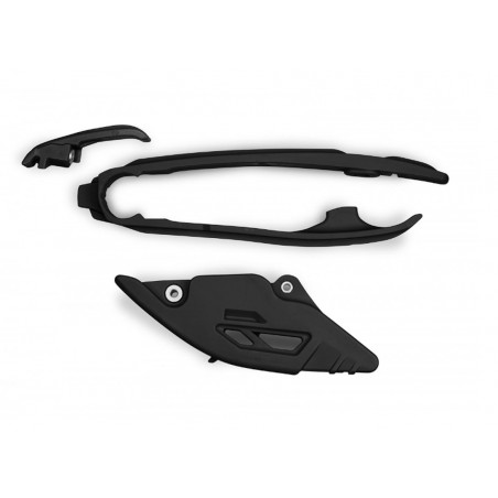 UFO 2024/01 KOMPLET ŚLIZG + PROWADNICA ŁAŃCUCHA HUSQVARNA TC 125 / 250 '23-'24, TE 150 / 250 / 300 '24, FC / TX / FX / FE 300 / 