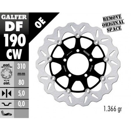 GALFER TARCZA HAMULCOWA PRZÓD KAWASAKI Z 800 '13- ZX-6R (636) '13- ZX 10R NINJA '08- VERSYS 1000 '15- GTR 1400 '07- ZZR 1400 '06