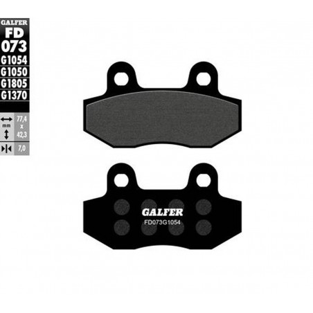 GALFER KLOCKI HAMULCOWE KH86 PÓŁMETALICZNE