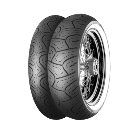 CONTINENTAL OPONA 130/90-16 CONTILEGEND 73H TL M/C REINF WW BIAŁY BOK TYŁ DOT 08/2023 (240305)