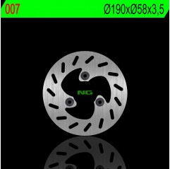 NG TARCZA HAMULCOWA PRZÓD KEEWAY ZHARA 50 15-18, 125 15-18, RIEJU CROSSER (190X58X3,5MM)