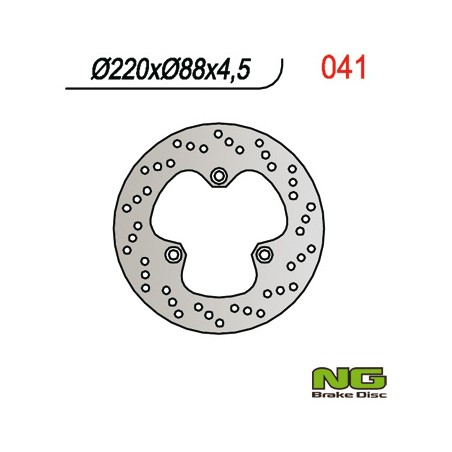 NG TARCZA HAMULCOWA TYŁ HONDA CBR 600F '87-'90 (220x88x4,5)