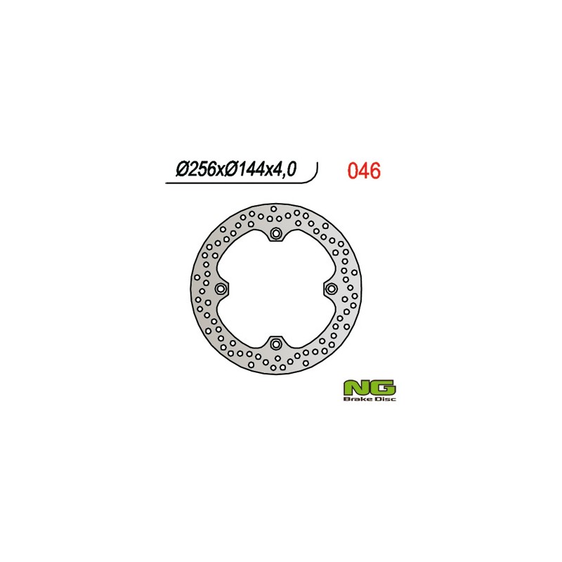 NG TARCZA HAMULCOWA PRZÓD HONDA XL 600V TRANSALP '97-'99, NX 650 DOMINATOR '88-'04, XR 650L '03-'12 (256X144X4), CB450S '85-'89 