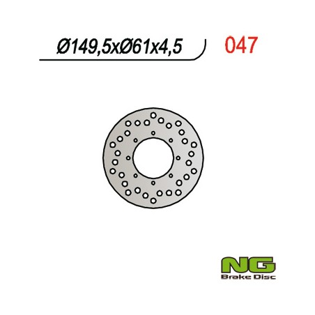 NG TARCZA HAMULCOWA TYŁ POLARIS SPORTSMAN 400/500 (149x61x4,5)