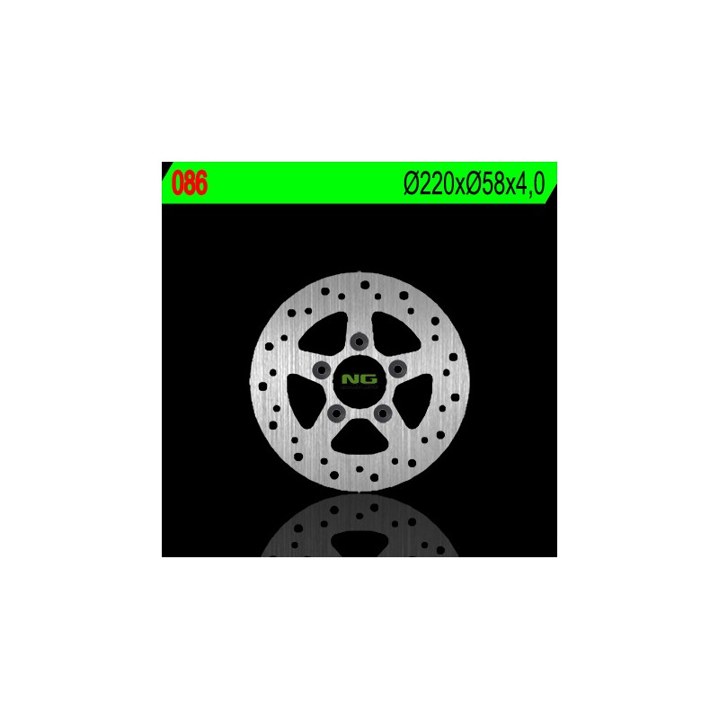 NG TARCZA HAMULCOWA PRZÓD KYMCO 50/125/150/250 (220X58X4) (5X10,5MM)