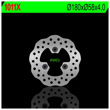 NG TARCZA HAMULCOWA PRZÓD/TYŁ ARCTIC CAT ATV, KYMCO SCOOTER / ATV (180X58X4) (3X10,5) WAVE - ZASTĘPUJE NG1010X
