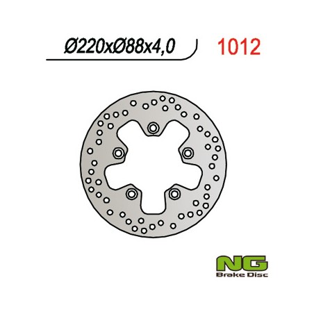 NG TARCZA HAMULCOWA TYŁ KYMCO QUAD 250/300 (220x88x4)