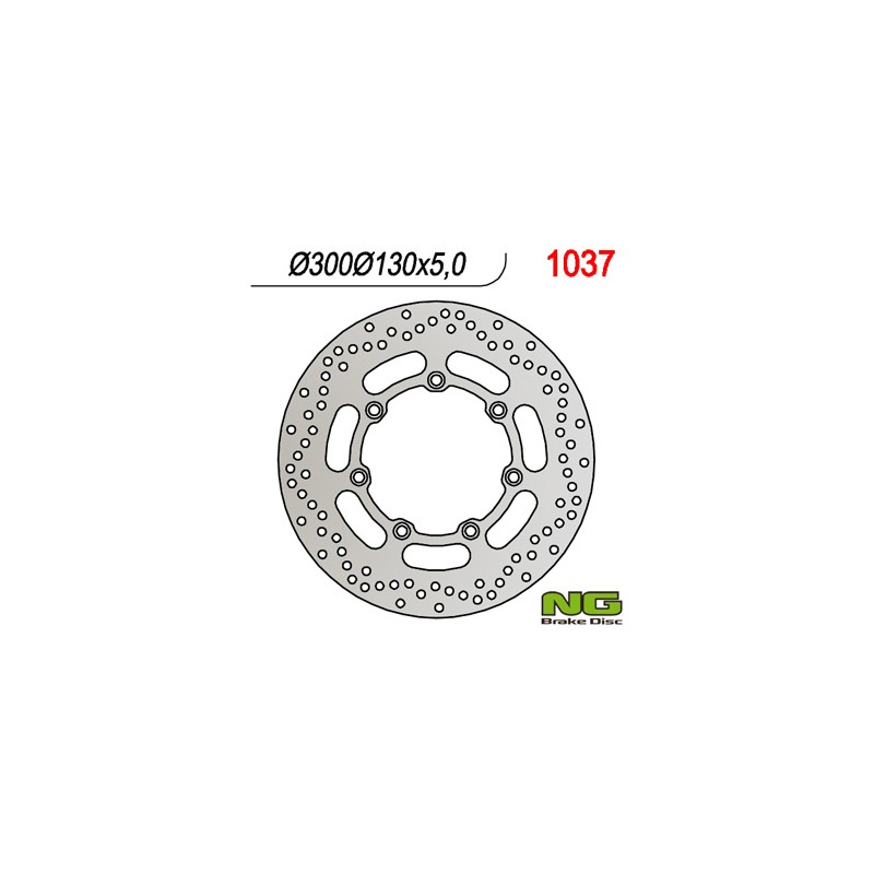 NG TARCZA HAMULCOWA PRZÓD KAWASAKI VN 800 '97-'03, EN 500 '94-'03, VN1500 '92, VN 1500 CLASSIC '97 (300X130X5)