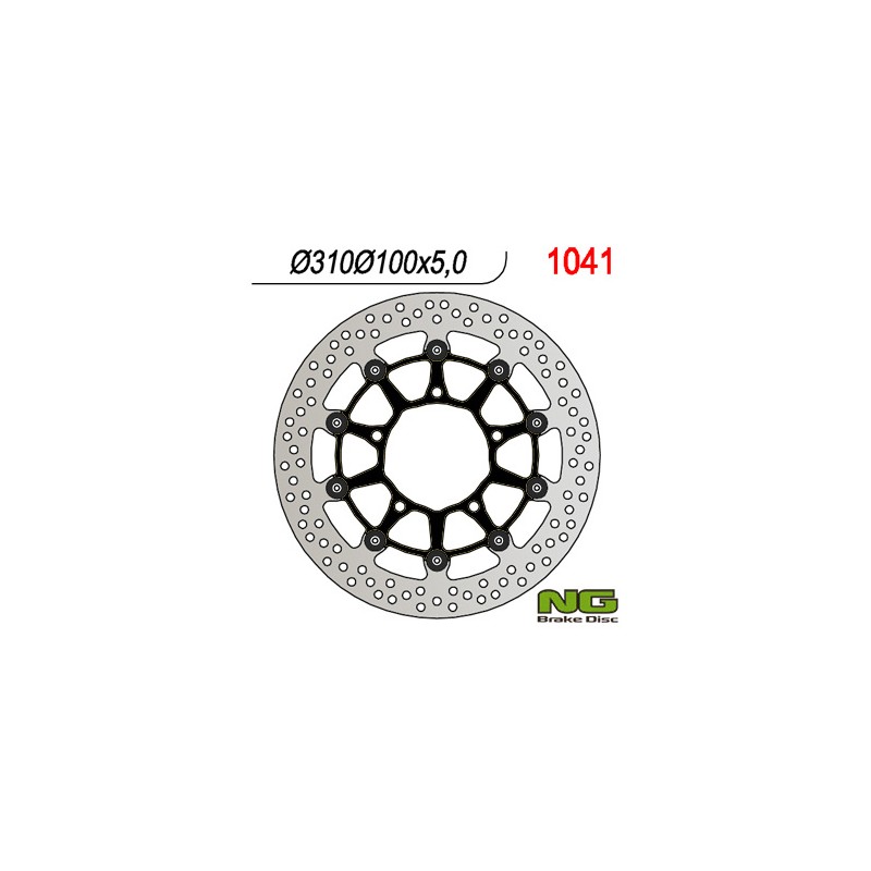 NG TARCZA HAMULCOWA PRZÓD SUZUKI GSR600/GSXR600 '06-'07, 750 '06, 1000 '05-'08, VZR 1800 '06-'13, VLZ 1800 '17 (310X100X5,0MM) (