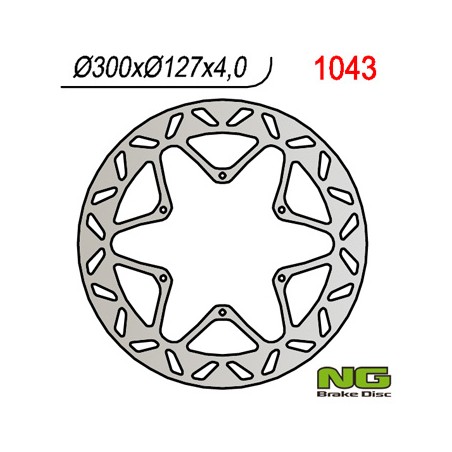 NG TARCZA HAMULCOWA PRZÓD KTM 950/990 ADVENTURE '02-'11, LC4 620/640/660/690 (300x127x4 / 5)